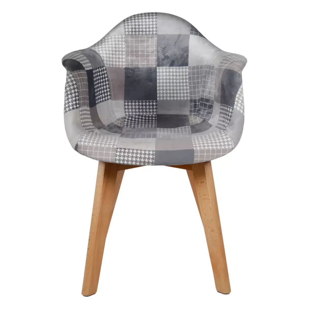 Set di 2 poltroncine bambino patchwork Ernest Grigio