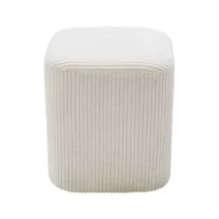 Set di 2 pouf velluto (Alt 38 cm) Shan Beige