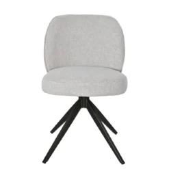 Set di 2 sedie da pranzo girevoli (seduta 51 cm) Spina Beige