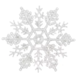 Set di 12 stelle di Natale da appendere (10 cm) Morzine Bianco
