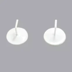 Set di 2 supporti adesivi in metallo Bianco laccato