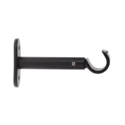 Set di 2 supporti fissi (L90 / D20 mm) Jim gouttière Nero opaco