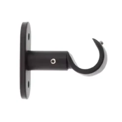 Set di 2 supporti fissi (L50 / D20 mm) Jim gouttière Nero opaco