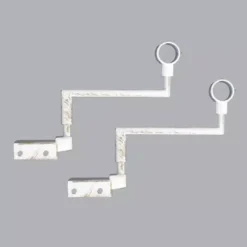 Set di 2 supporti Fix'vit (L180 - Ø20 mm) Bianco