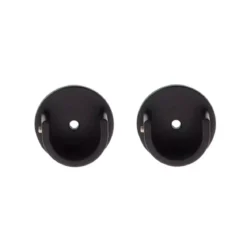 Set di 2 supporti per bastone per tenda (D28 mm) Lino Nero opaco