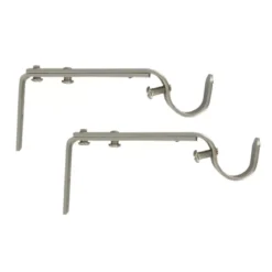 Set di 2 supporti regolabili (L110 - L150/ Ø20 mm) Argento