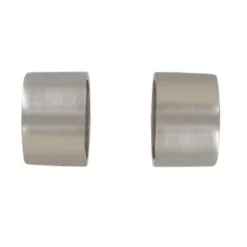 Set di 2 terminali (Ø28 mm) Bouchon Argento opaco