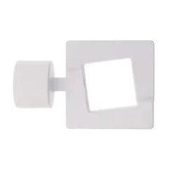Set di 2 terminali per tenda(D28 mm) upper east side Bianco opaco