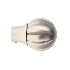 Set di 2 terminali per tenda (D20 mm) tocco di Zen Argento