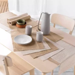 Set di 2 tovagliette juta Leny Beige