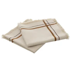 Set di 2 tovaglioli cotone (40 x 40 cm) Ray Beige