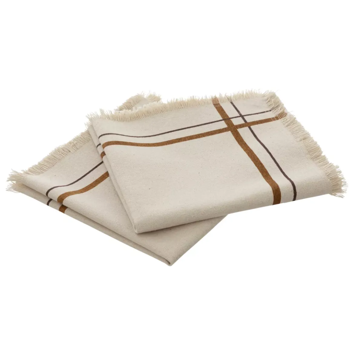 Set di 2 tovaglioli cotone (40 x 40 cm) Ray Beige