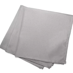 Set di 3 tovaglioli Ricamo Grigio