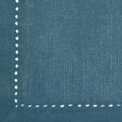 Set di 4 tovaglioli (40 x 40 cm) Chambray Blu ottanio