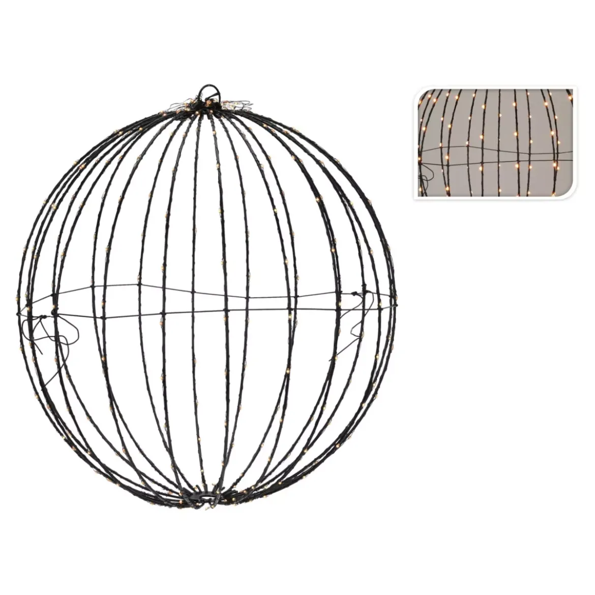 Sfera con luci Bianco caldo 320 LED