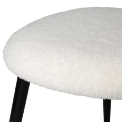 Sgabello bambino Bouclette Bianco