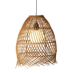 Sospensione da giardino solare LED (D28 cm) Tropicale Marrone