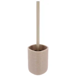 Spazzola per WC in poliresina a righe Lina Beige