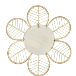Specchio da parete con cornice in legno (44,5 cm) Nova Naturale