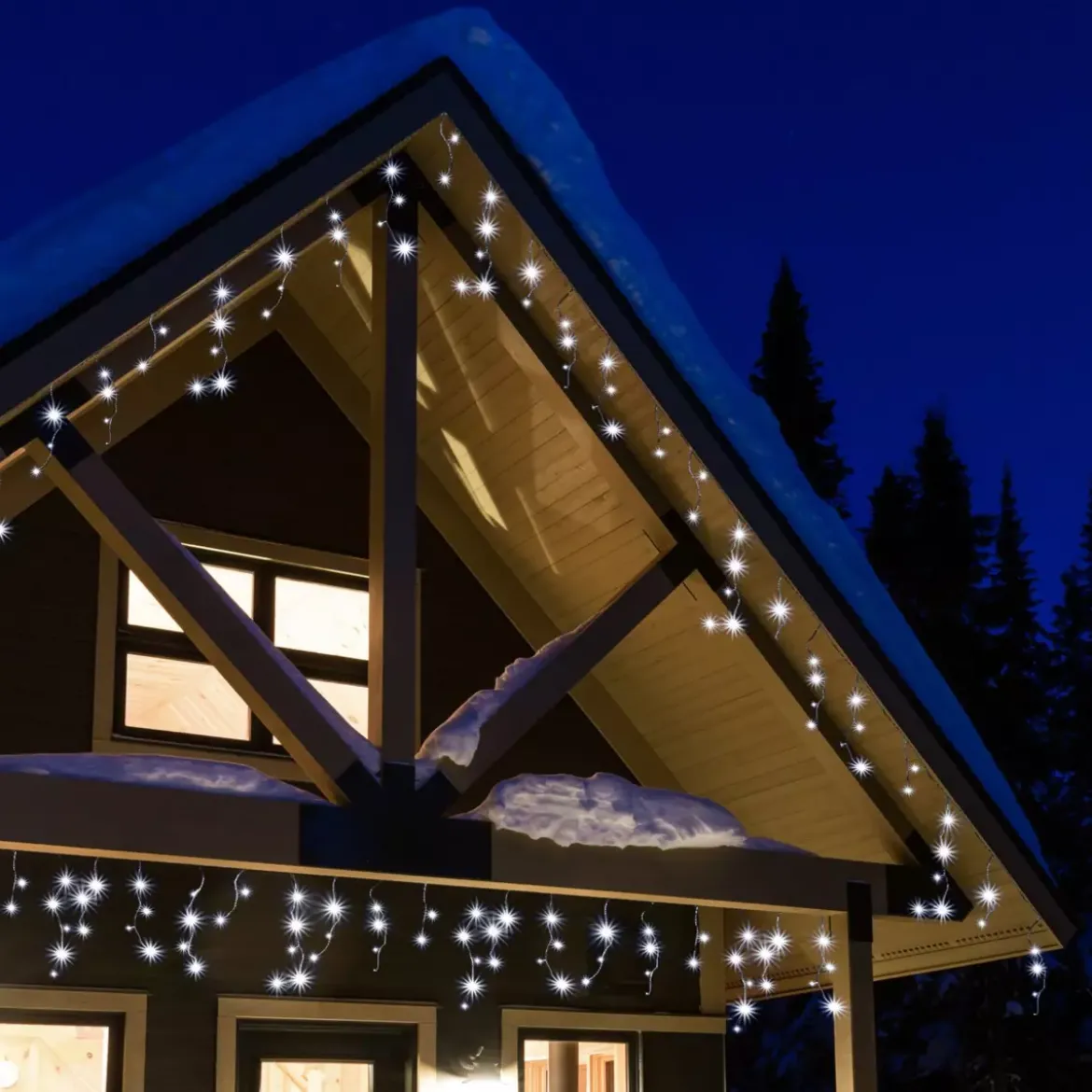 Stalattite luminosa lung.17,80 m Stars Bianco freddo 720 LED CT