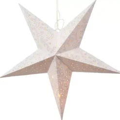 Stella luminosa a pile Lassy rosso e Bianco caldo