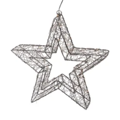 Stella luminosa da appendere 500 Micro LED (D38 cm) Star Light Nero e bianco caldo