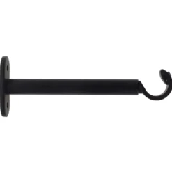 Support asta fissa (L150 / D20 mm) Jim grondaia Nero opaco