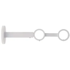Supporto doppio regolabile (L190 - 230 / D28) Lino Bianco opaco