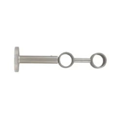 Supporto doppio regolabile (L190/L230 cm - Ø28 mm) Argento opaco