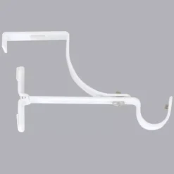 Supporto per bastone per cassettone dell'avvolgibile (L135 / D20 mm) Bianco satinato