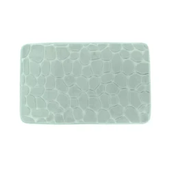 Tappeto da bagno rettangolare memory foam (50 x 80 cm) Galeo Verde eucalipto