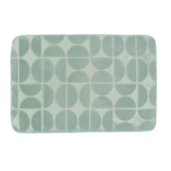 Tappeto da bagno rettangolare in memory foam (50 x 80 cm) Motivo Verde eucalipto