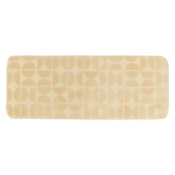 Tappeto da bagno rettangolare in memory foam (45 x 120 cm) Motivo Beige