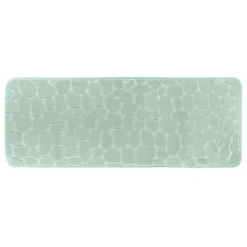 Tappeto da bagno rettangolare in memory foam (50 x 120 cm) Galeo Verde eucalipto