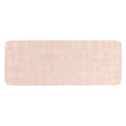 Tappeto da bagno rettangolare in memory foam (45 x 120 cm) Motivo Rosa cipria