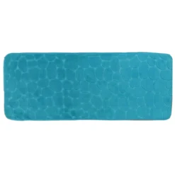 Tappeto da bagno rettangolare memory foam (50 x 120 cm) Galeo Blu ottanio