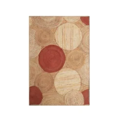 Tappeto da salotto rettangolare in juta tessuto a mano (200 x 300 cm) Tara Terracotta