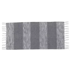 Tappeto da soggiorno cotone (45 x 90 cm) Ambra Grigio