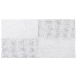 Tappeto da soggiorno cotone (45 x 90 cm) Naël Bianco
