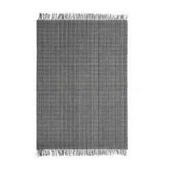 Tappeto da soggiorno rettangolare in materiale riciclato (140 x 200 cm) Priya Grigio