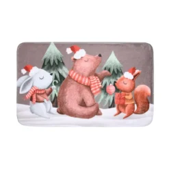 Tappeto di Natale antiscivolo (45 x 75 cm) Flanella Lucien Tortora
