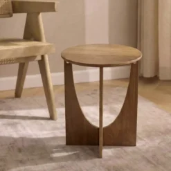 Tavolino in legno (H50 cm) Arcola Marrone
