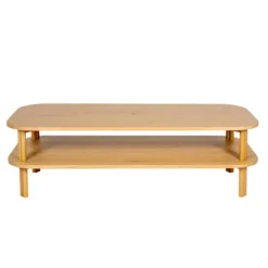 Tavolino rettangolare in rovere (130 cm) Oakland Naturale