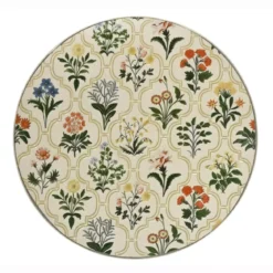 Tavolo bistro rotondo pieghevole in mosaico (D58 cm) Coimbra Crema