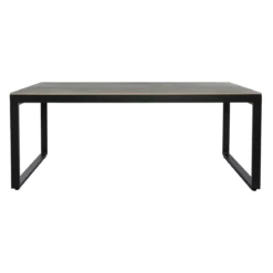 Tavolo da giardino 8 posti Allumino/Ceramica Kore (180 x 90 cm) Grigio antracite