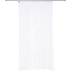 Tenda a fili (90 x H200 cm) Tinta unita Bianco