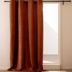 Tenda a occhielli (140 x 260 cm) Winona Terracotta
