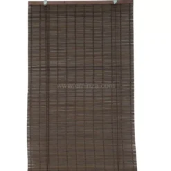 Tenda a rullo con lamelle (40 x H130 cm) Bambù Cioccolato