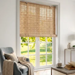 Tenda a rullo esterna effetto rattan (120 x 180 cm) Tanoa Beige
