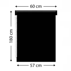 Tenda a rullo filtrante (60 x H180 cm) Tinta unita Bianco